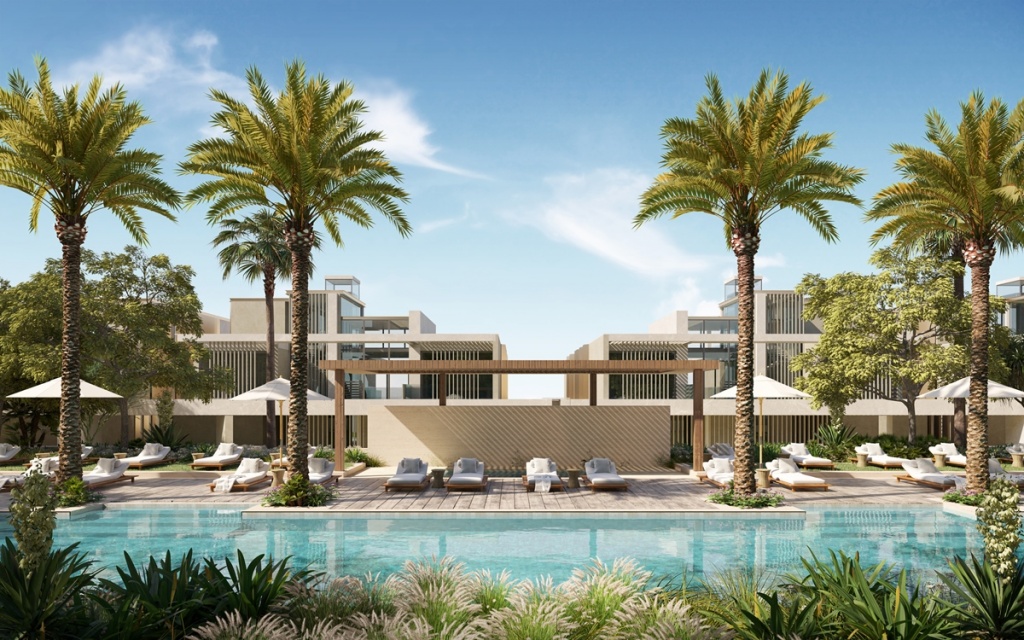 Six Senes Residences The Palm, Dubai - Garden Pool.jpg